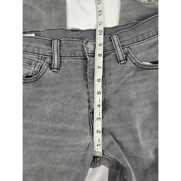 Levis 511‎ Gray Slim Fit Stretch Jeans 30X32  Red Tab (R) Tag Distressed - Picture 9 of 14